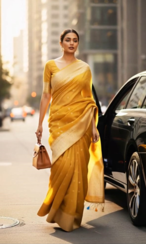 Handwoven Soft Tissue Silk Saree